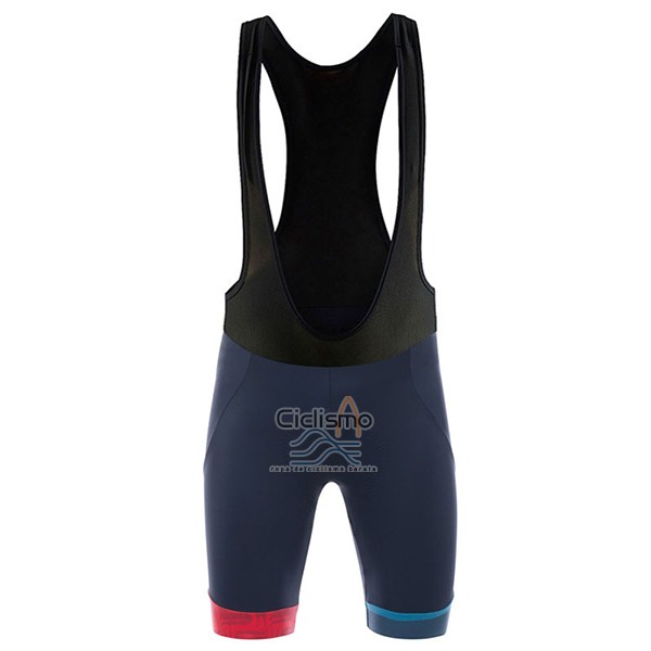 Nimes Vuelta Espana Ropa Ciclismo Culotte Corto 2017 Hombre Mangas Cortas Azul y Rojo